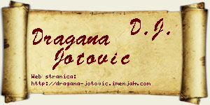 Dragana Jotović vizit kartica